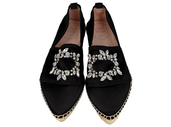 Espadrilles Roger Vivier Embellished in raso nero - vista 2