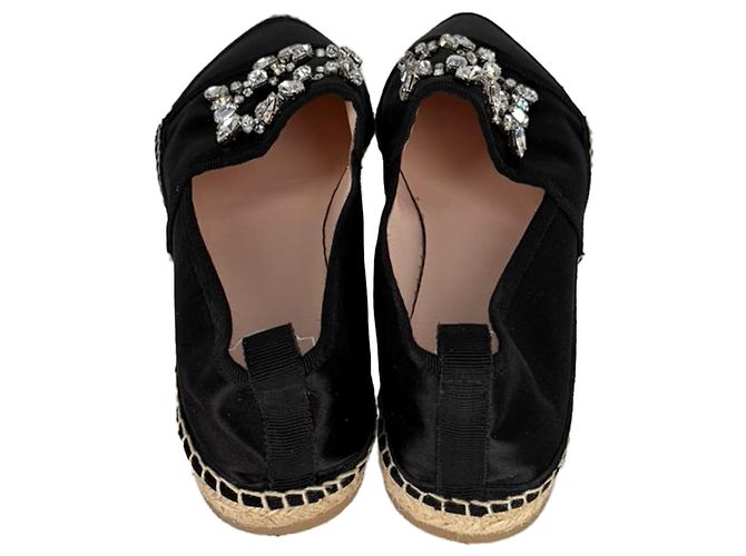 Espadrilles Roger Vivier Embellished in raso nero - vista 3