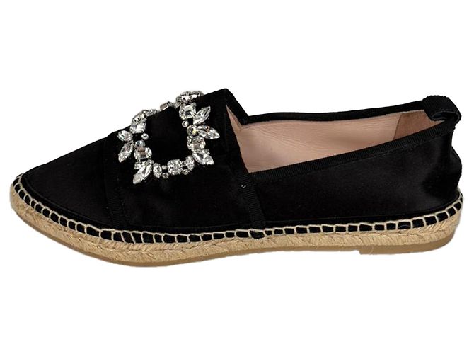 Espadrilles Roger Vivier Embellished in raso nero - vista 6