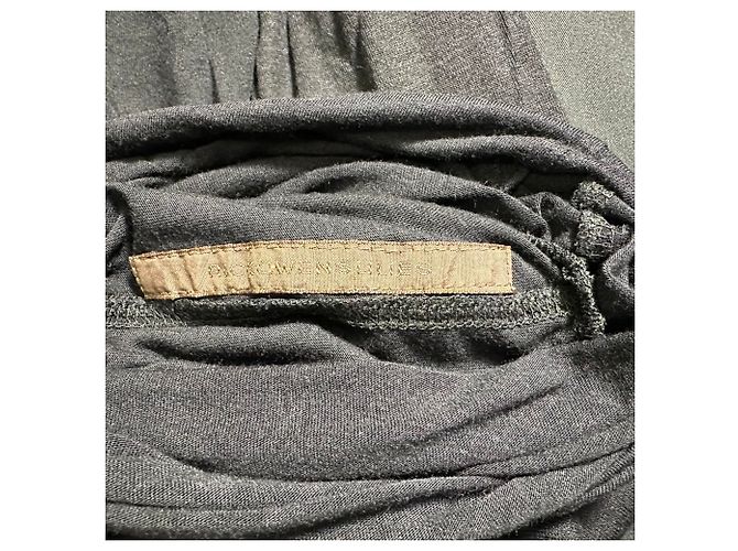 Rick Owens Rollkragenpullover aus schwarzer Wolle - Ansicht 4