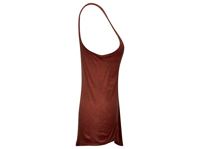 Rick Owens Tank Top aus roter Baumwolle Pink - Ansicht 2