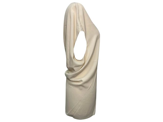Camicetta con scollo a V Rick Owens in acetato bianco - vista 2