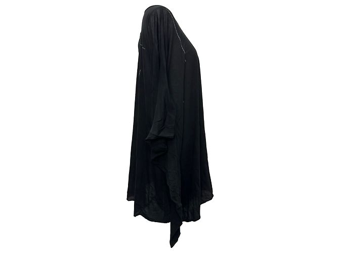 Camiseta túnica Rick Owens en algodón negro - vista 2