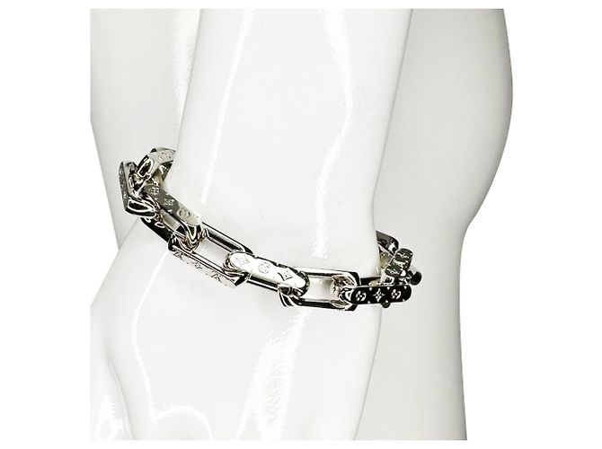 Louis Vuitton Monogram Armband aus Silbermetall Metallisch - Ansicht 2