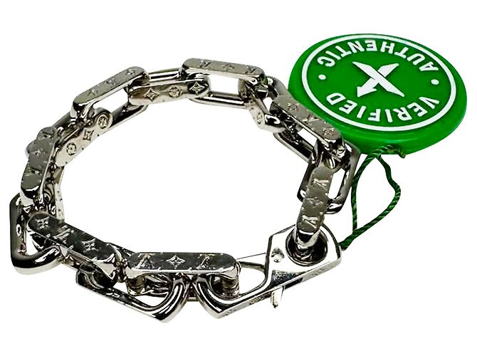 Louis Vuitton Monogram Armband aus Silbermetall Metallisch - Ansicht 5