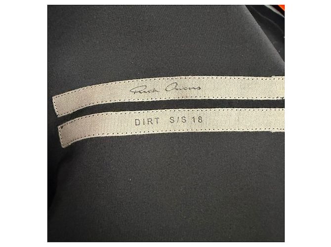 Vestido midi de gola canoa Rick Owens em seda preta Preto - vista 6