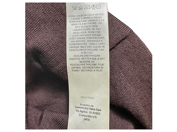 Suéter de punto Rick Owens en lana marrón Castaño - vista 6