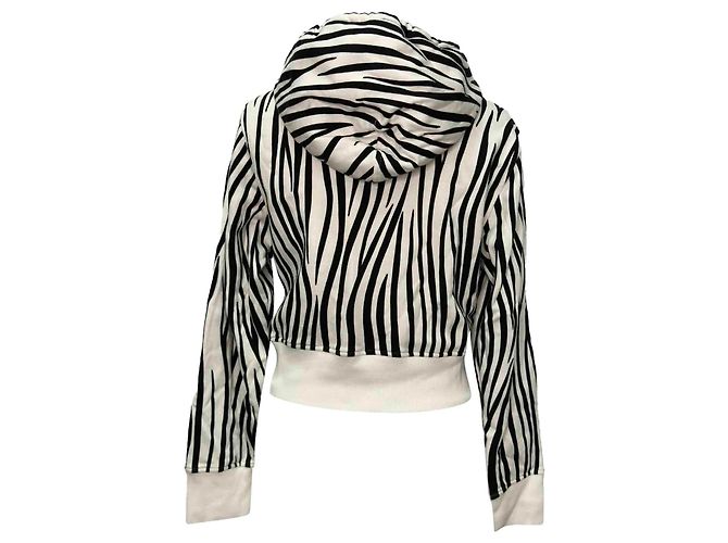 Valentino Garavani Sudadera corta estampada Valentino en algodón blanco - vista 3