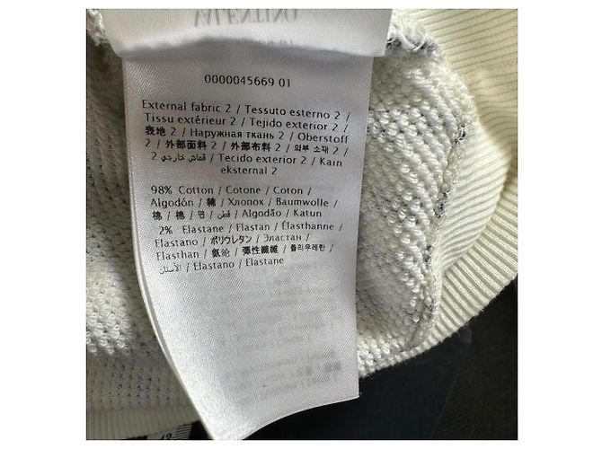 Valentino Garavani Sudadera corta estampada Valentino en algodón blanco - vista 7