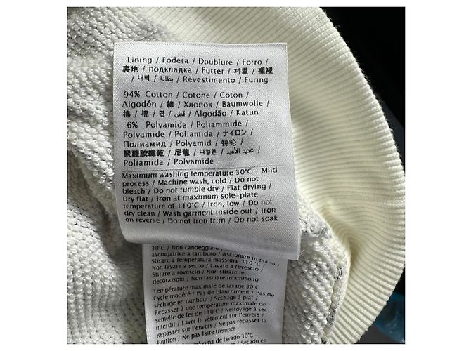 Valentino Garavani Sudadera corta estampada Valentino en algodón blanco - vista 8