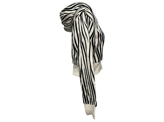 Valentino Garavani Sudadera corta estampada Valentino en algodón blanco - vista 9