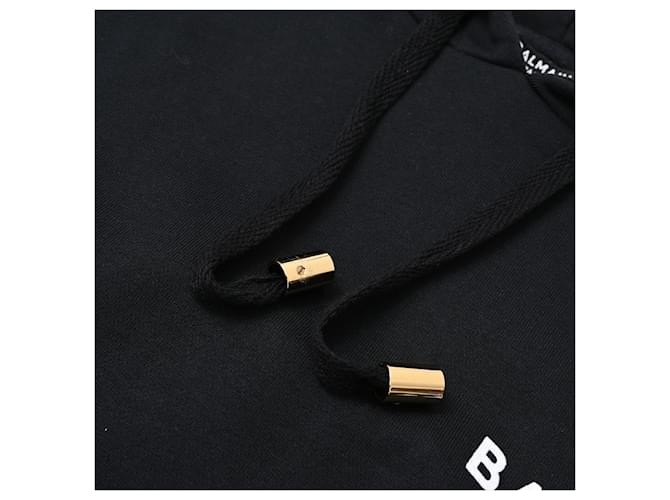 Sudadera Balmain Logo en algodón negro - vista 11