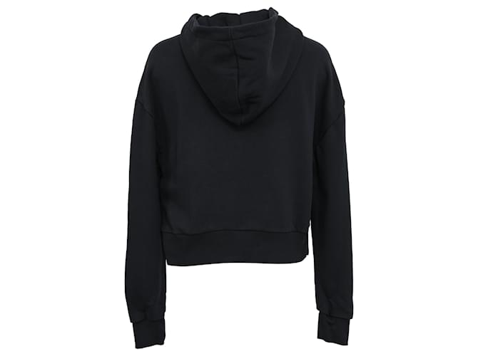 Sudadera Balmain Logo en algodón negro - vista 3