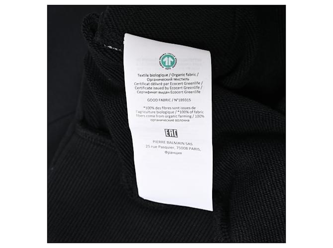 Sudadera Balmain Logo en algodón negro - vista 9