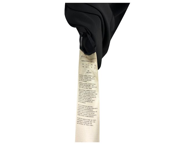 Abito maxi Kite Crewneck Rick Owens in cupro nero - vista 5