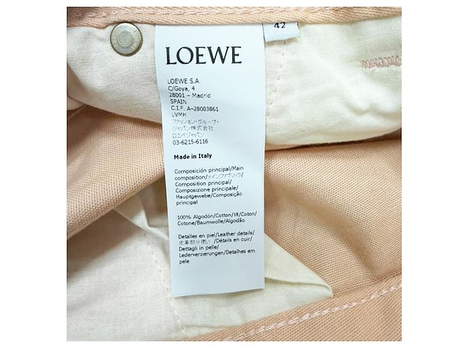 Vaqueros Loewe Ken Price La Palme en algodón melocotón Rosa - vista 5