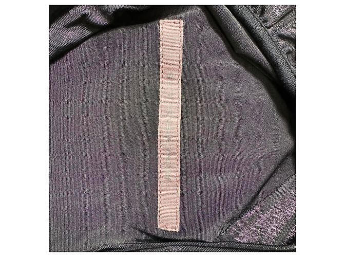 Top a maniche lunghe Magnetic di Rick Owens in viscosa nera Nero - vista 4