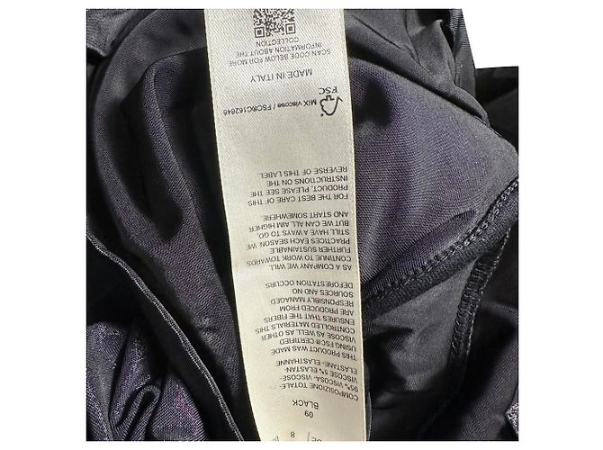 Top a maniche lunghe Magnetic di Rick Owens in viscosa nera Nero - vista 5