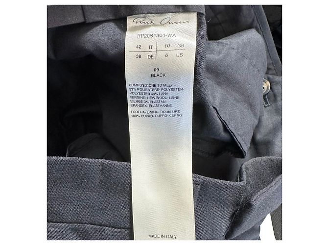 Rick Owens Hose aus schwarzem Polyester - Ansicht 4