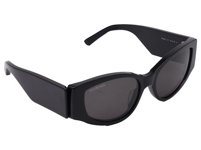 Occhiali da sole Balenciaga Bossy Round AF in acetato nero - vista 2