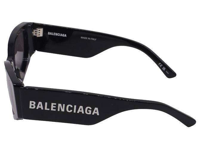Occhiali da sole Balenciaga Bossy Round AF in acetato nero - vista 5