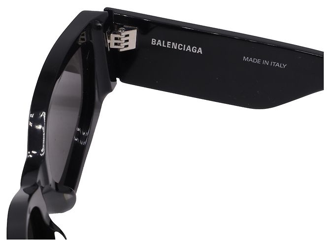 Occhiali da sole Balenciaga Bossy Round AF in acetato nero - vista 6