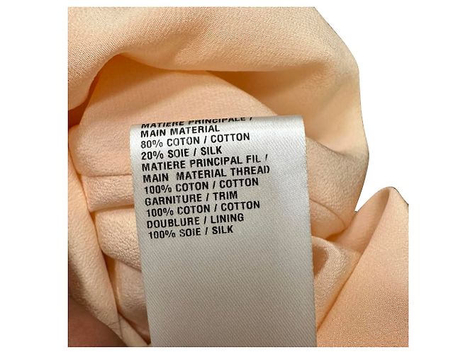 Camicetta Chloé con dettagli cutout in cotone rosa Marrone - vista 6