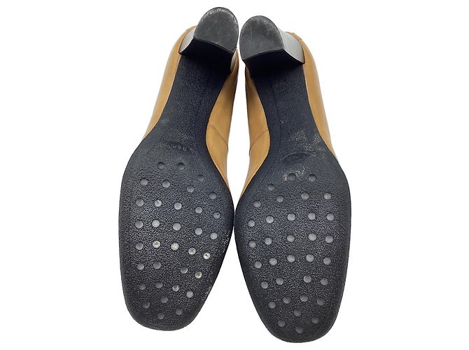 Mocasines de tacón ancho Tod's en piel marrón Castaño - vista 9