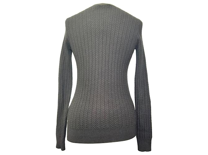 Gucci figurbetont gestrickter Pullover aus schwarzer Wolle - Ansicht 3