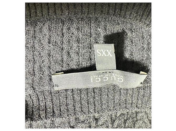Gucci figurbetont gestrickter Pullover aus schwarzer Wolle - Ansicht 5