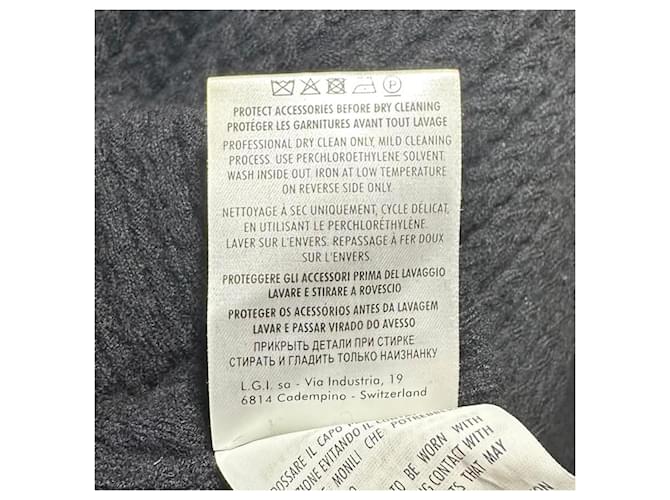 Gucci figurbetont gestrickter Pullover aus schwarzer Wolle - Ansicht 7