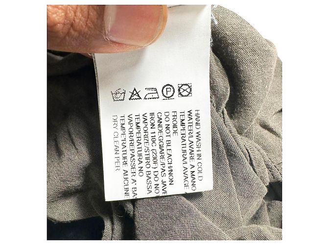 Camiseta Rick Owens de cuello redondo en algodón gris - vista 6