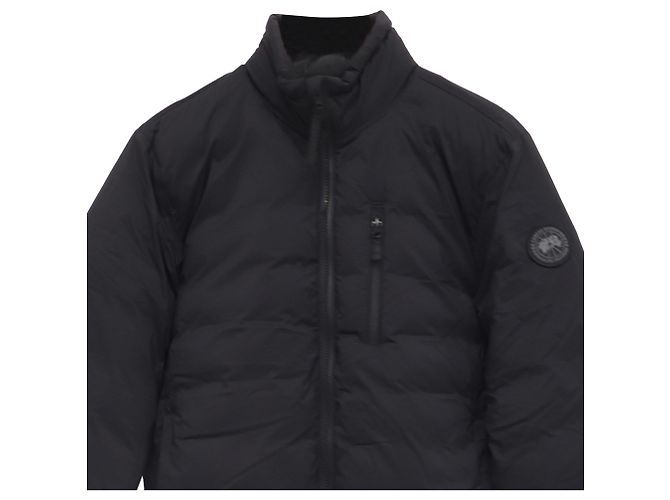 Canada Goose Lodge Down Jacket in Black Polyamide - view 2