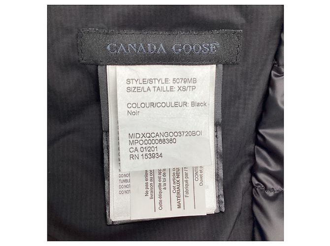 Canada Goose Lodge Down Jacket in Black Polyamide - view 5