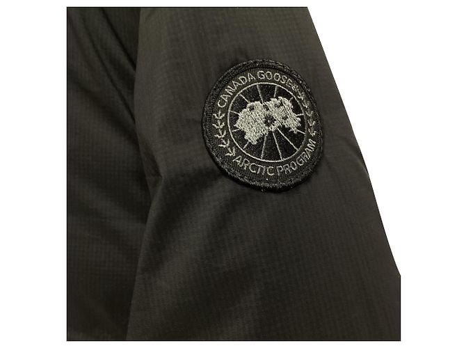 Canada Goose Lodge Down Jacket in Black Polyamide - view 9