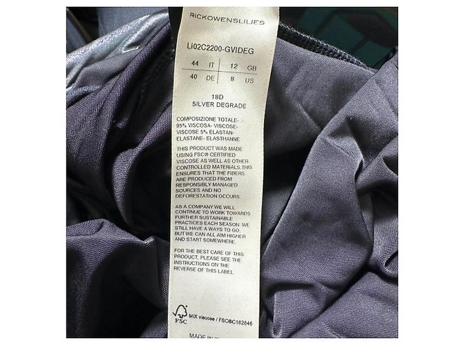 Top a maniche lunghe Magnetic di Rick Owens in viscosa nera Nero - vista 5