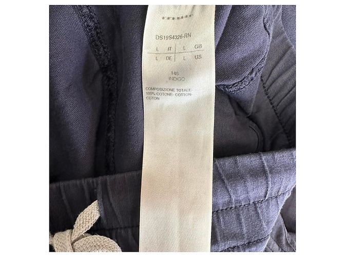 Pantalones con cordón Rick Owens DRKSHDW en algodón azul marino - vista 3