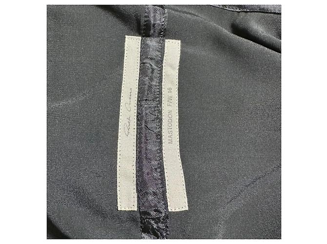 Rick Owens Wickelbluse aus schwarzem Samt - Ansicht 4