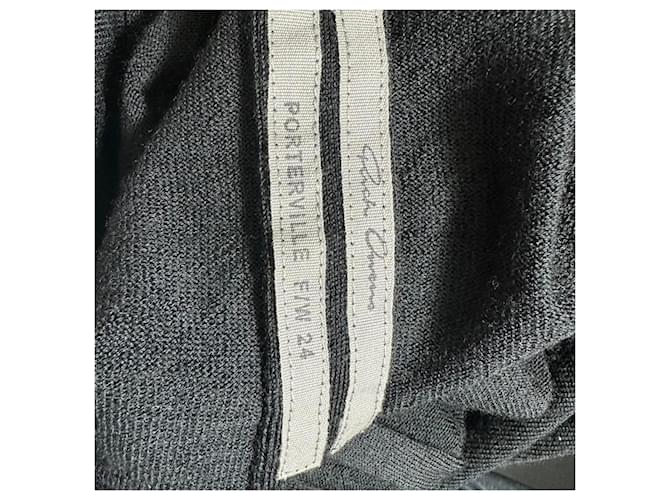 Rick Owens Crater Oversized-Pullover aus schwarzer Wolle - Ansicht 3