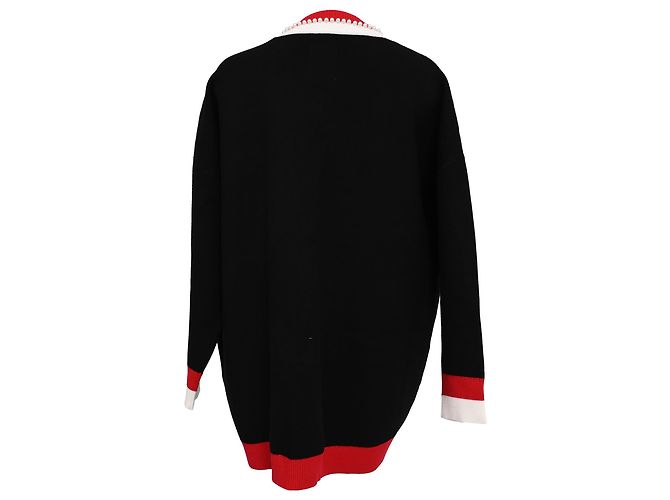 Cardigan aberto Sandro em viscose preta Preto - vista 3