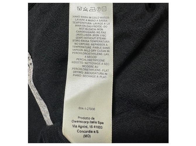 Rick Owens V-Ausschnitt-Strickpullover mit Rückenschleife aus schwarzer Wolle - Ansicht 4