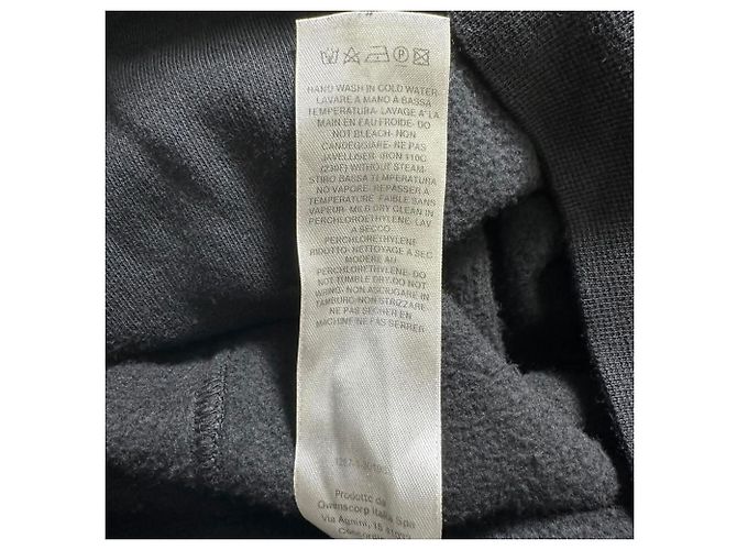 Rick Owens Asymmetrischer Zip-Up Sweatshirt aus schwarzer Baumwolle - vista 4