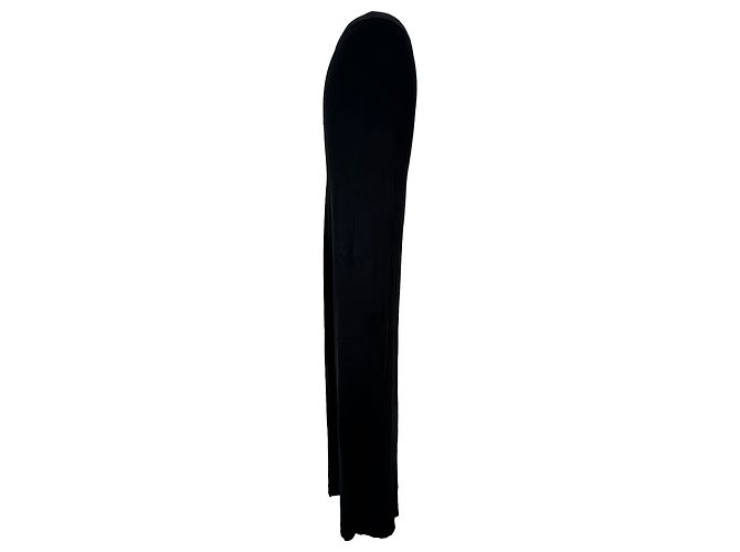 Falda maxi recta Rick Owens en viscosa negra Negro - vista 13