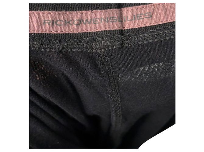 Falda maxi recta Rick Owens en viscosa negra Negro - vista 2