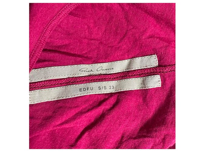 Rick Owens Loose Tank Top aus rosa Baumwolle Pink - Ansicht 4