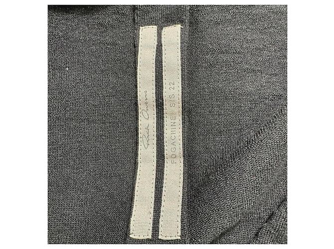 Rick Owens V-Ausschnitt Pullover aus schwarzer Wolle - Ansicht 4