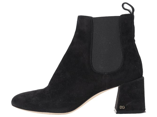 Stivaletti Dolce & Gabbana in scamosciato nero - vista 2