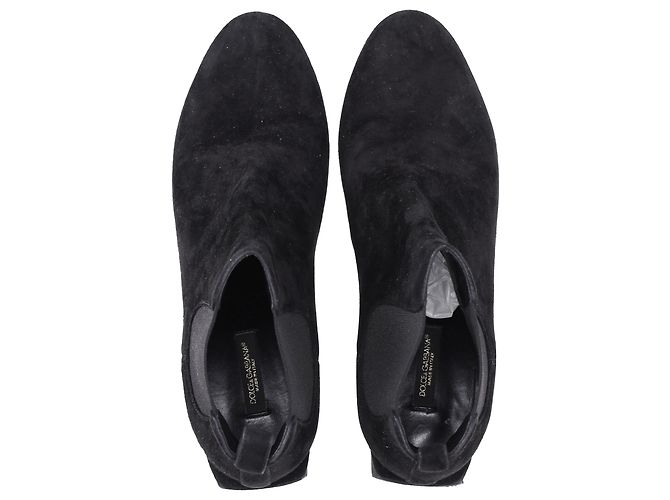 Stivaletti Dolce & Gabbana in scamosciato nero - vista 7