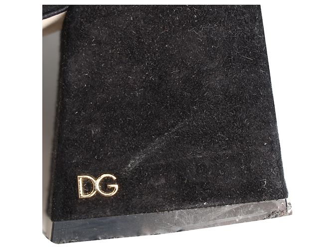 Stivaletti Dolce & Gabbana in scamosciato nero - vista 8