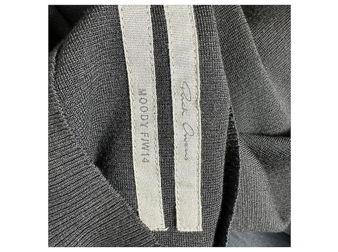 Abito midi con schiena lunga in lana nera Rick Owens Nero - vista 4